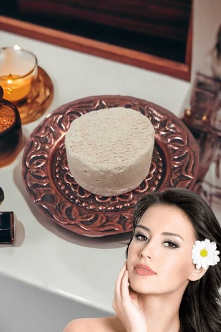 3'lü Set Kabak Lifli Kahveli Sabun Peeling Sivilce Leke Akne Ruşur Taşı Lifli Yüz Kesesi