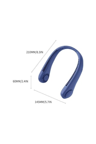 Ximistore9 Usb Şarjlı Boyun Bağlı Fan - Bladesiz Turbin Teknolojisi, 3 Rüzgar Hızı, 1200mah Pil - Sessiz Ve Taşınabilir, Bahçe, Kamp, Ofis İçin