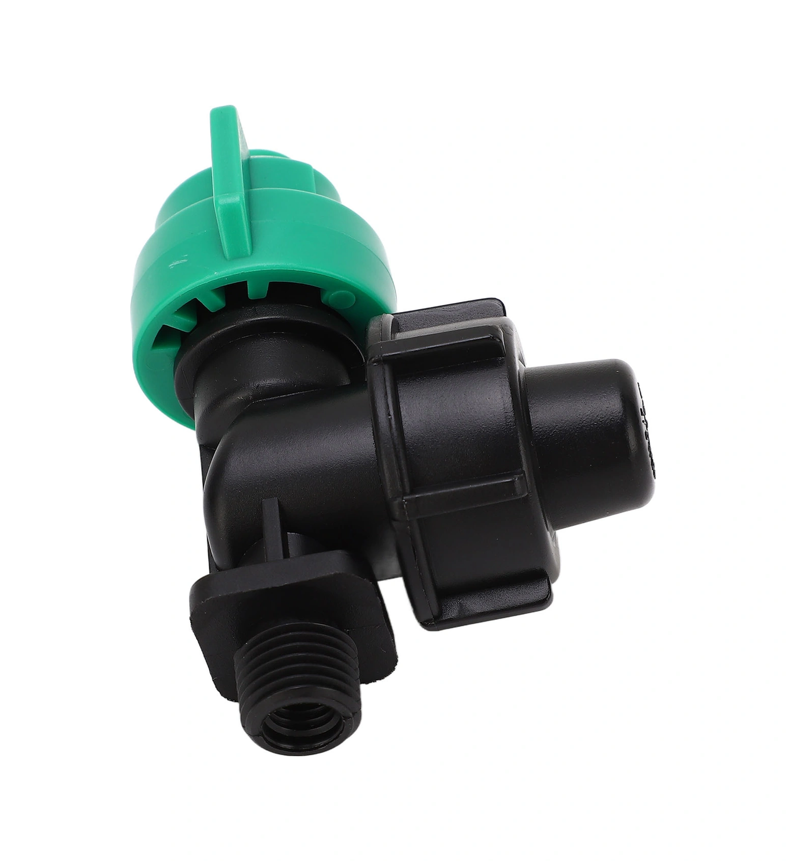 Vkemall Zeytin Yeşili Plastik Tarım Sprey Başlığı, 015 Dairesel Nozl, Akış Regülatörlü Düğme, 102c-g1/4 Uçaklı, Bitki Sulama, Seracılık, Bahçe İçin