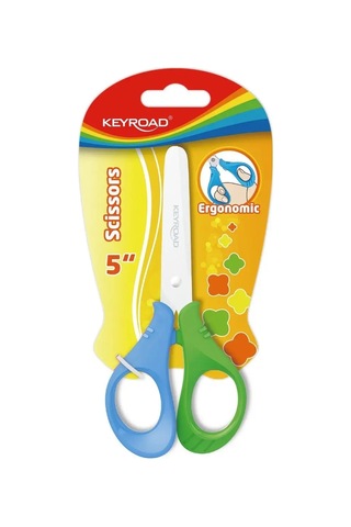 Keyroad 13 Cm Yuvarlatılmış Bıçaklı Okul Kırtasiye Makası 161090482