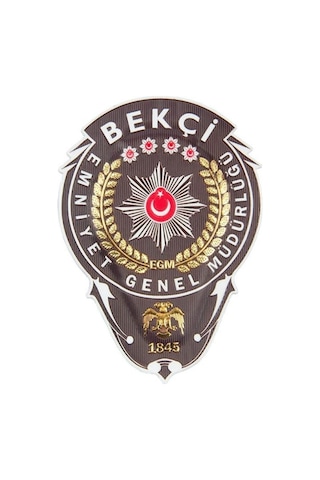 Terrien Özel Seri Üniforma Aksesuarı Göğüs Arması Single Sword Polis Mot Brövesi - Plastik Arma Çok Renkli