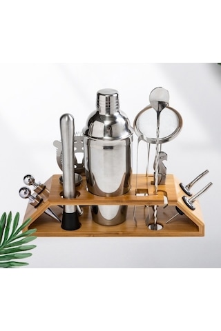 Wondernest Seti, Paslanmaz Çelik Kokteyl Çalkalayıcı, Bar Aksesuarı