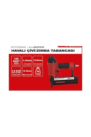 Attlas ATCT F50/9040 Havalı Çivi Zımba Tabancası - A0501010