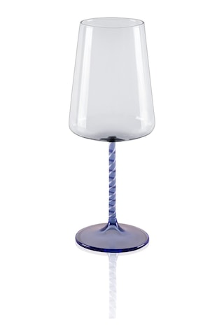 The Mia Edera Şarap Kadehi Mavi 500 Ml