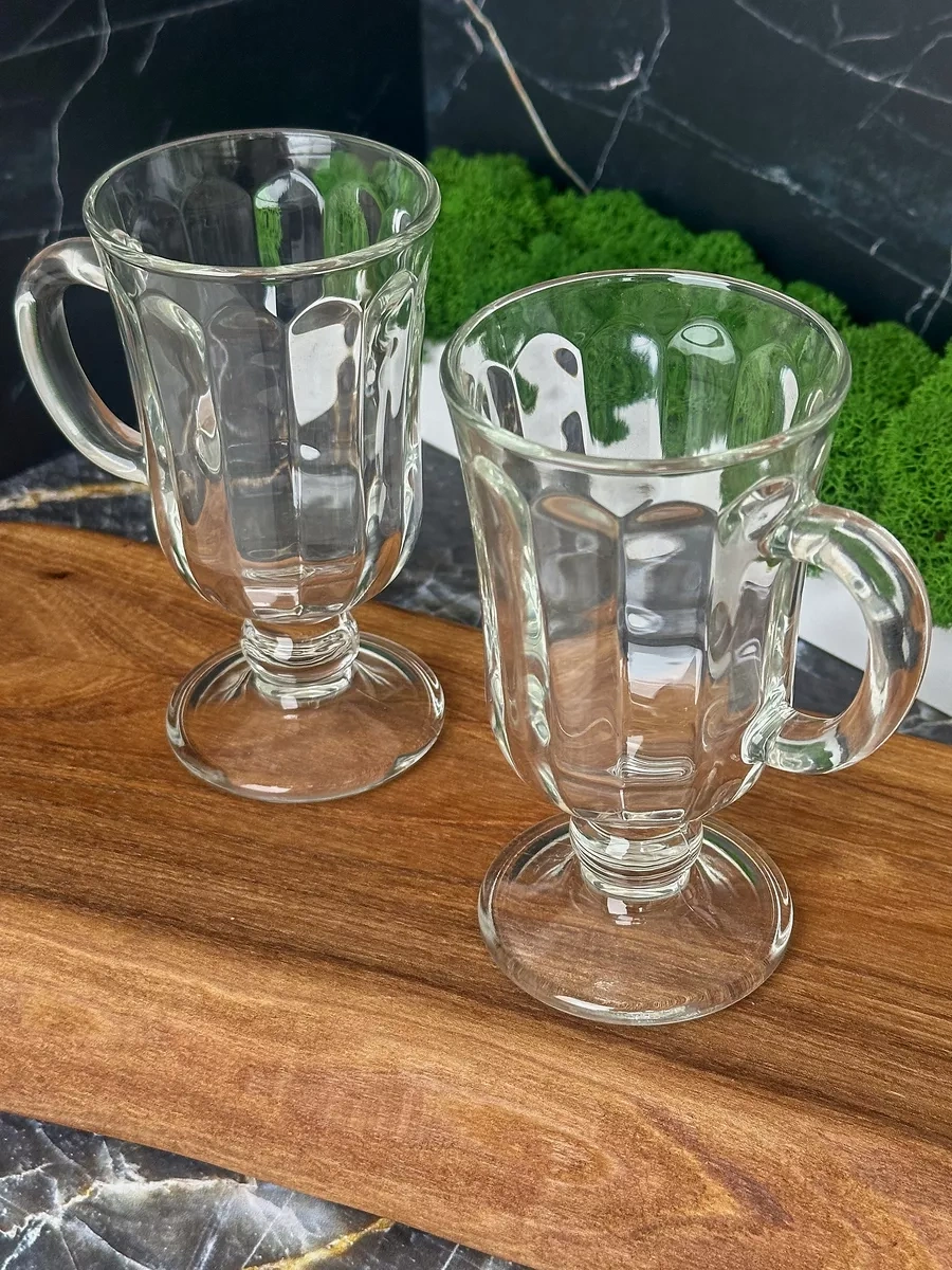 Tocka Posudy Kahve Ve Sıcak Şarap İçin 2 Adet Cam Bardak Seti" 202970903 Beyaz