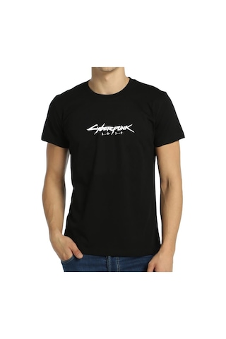 Bant Giyim Cyberpunk 2077 Siyah Erkek Tişört