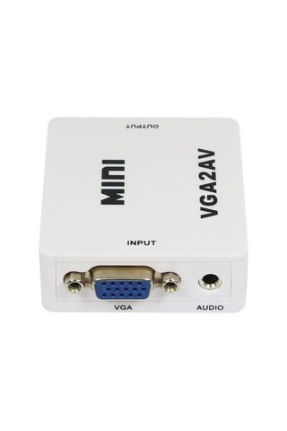 Gplus VGA2AV VGA RCA AV Dönüştürücü Çevirici Mini Switch