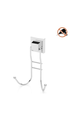 Tekno Tel Ef-236 Yapışkanlı Banyo 2 Li Askı Bornozluk Krom