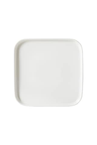 Mudo Home Natura Kare Pasta Tabağı 22cm Beyaz