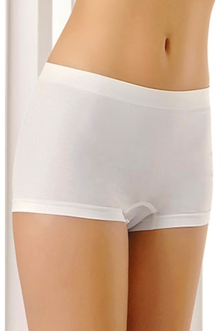 Hadpols Özel Seri Klasik Tarz Terletmeyen Modern Tasarım Beyaz Dikişsiz Kadın Boxer Korse Korse - 700