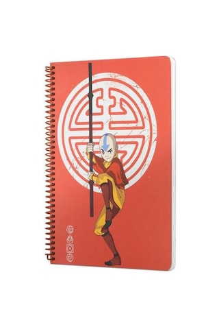 Mabbels Avatar Aang Spiralli Not Defteri Kırmızı 80 Yaprak Çizgili 17x24cm Dft-388616
