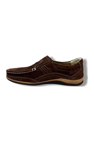 Master 1706-26 Hakiki Nubuk Deri Casual Erkek Ayakkabı Kahverengi