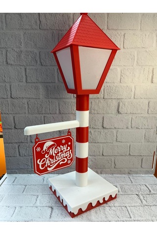 Yılbaşı Tabelalı Dekoratif Lamba Merry Christmas Işıklı Tasarım