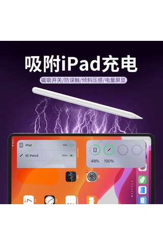 Padalink İpad İçin D1 Modeli Manyetik Şarjlı Dokunmatik Kalem - Bluetooth, Eğik Basınç Duyarlılığı, Yanlış Dokunmayı Engeller, 1:1 Uç Tasarımı