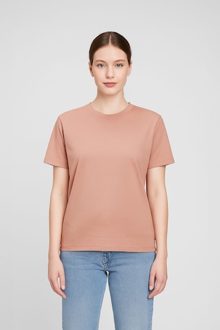 Markapia Woman Kadın %100 Pamuk Basic T-shirt Somon