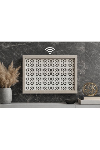 Eylux Modern Dekoratif Duvara Asılabilir Sigorta Ve Modem-wifi Saklama Kutusu 30x40 Cm Derinlik 10cm Bej