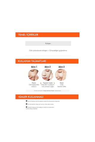 Missha 3 step Lifting Mask Kolajen İçeren 3 Aşamalı Maske 15 G