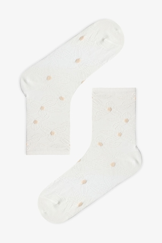Penti Floral Jacquard 2'li Soket Çorap