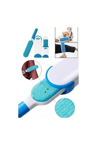 Tüy Temizleyici Fırça Seti 2li Mavi