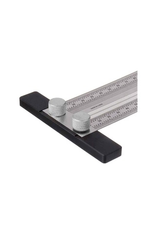 Rox Wood 0090 Hassas İşaretleme Şablon Paslanmaz T Cetvel 300 Mm