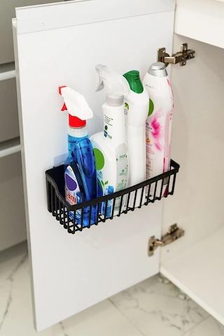 Buççin Online Mağaza 2 Adet Yapışkanlı Plastik Askılı Raf + Sihirli Su Emici Kaydırmaz Banyo Paspası - 2li Set M5y2p1 Pla Çok Renkli