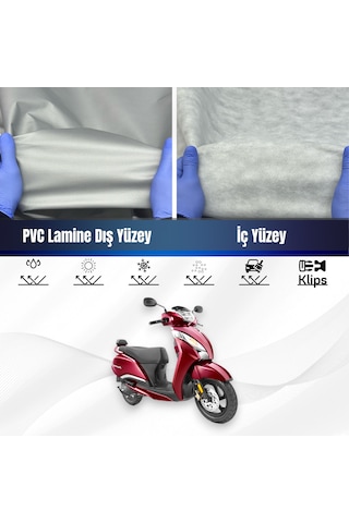 Tvs Jupiter 125 Su Geçirmez Motosiklet Brandası Motor Branda