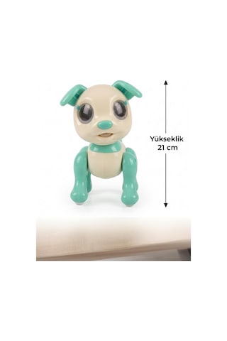 Eğitici Sesli Ve Işıklı 6 Fonksiyonlu Uzaktan Kumandalı 21 Cm Eğitici Akıllı Oyuncak Robot Köpek