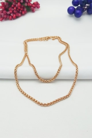 Rose Altın Kaplama Xuping Vip Seri Uzun Zincir Kolye 58Cm 553879863