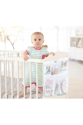 Babyjem - Yatak Başı Organizer 555 Beyaz