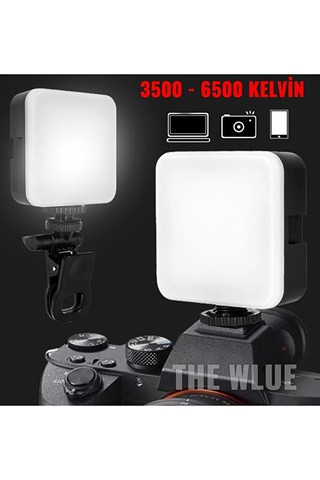 Şarjlı 100 Led Selfie Video Kamera Işığı Tripod Uyumlu Ve Mandall