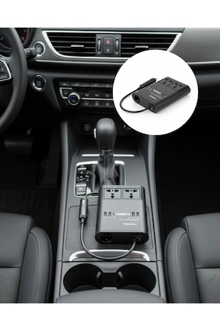Mey İthalat Araç İçin 12v 24v Güç Dönüştürücü 220v Priz Ve Usb Portlu