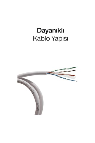 Cat6 İnternet Kablosu 23 Awg 305 Metre İç Mekan Yüksek Hızlı Ağ Kablosu