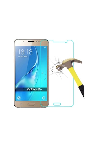 Samsung Galaxy J7 2016 Uyumlu Temperli Kırılmaz Cam