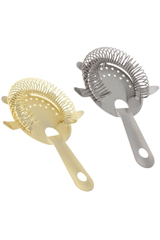 Homyl Kokteyl Süzgeci Paslanmaz Çelik Bar Gümüş