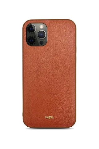 Kajsa Apple Uyumlu iPhone 12 Pro Max Kılıf Kajsa Luxe Collection Hakiki Deri Kapak ZORE-218930