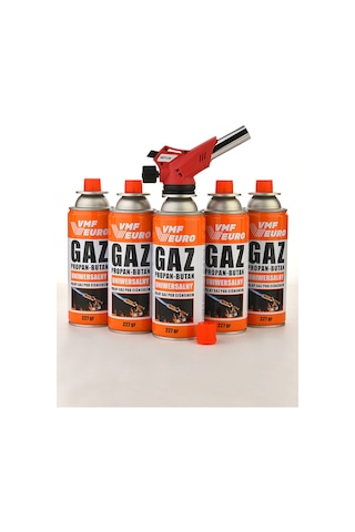 Remtas Vmf Eurogaz Kamp Ocak Gazı Kartuş Pürmüz Seti Pro 6'lı Kırmızı