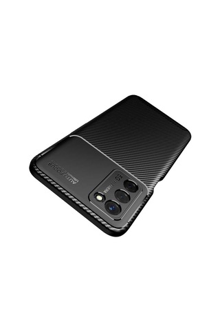 Oppo A55 5g Kılıf Zore Negro Silikon Kapak Kahverengi