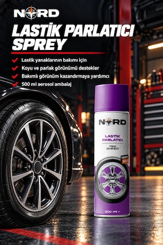Nord Lastik Parlatıcı Sprey 500 Ml