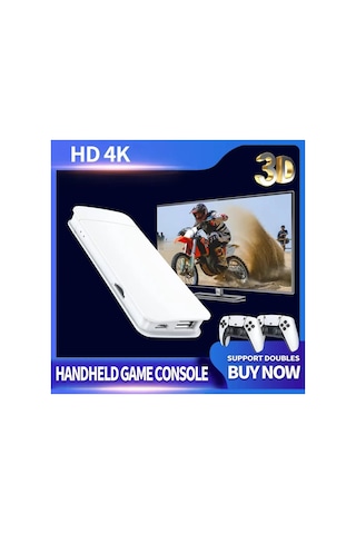 Hd 4k Oyun Konsolu 2.4ghz Tv Game Pad Wireless Oyun Kolu Çift Kol Tv Oyun Konsolu