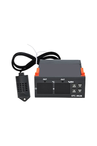 Alkatronik-Stc-3028 Isı Ve Nem Termostatı Çift Ekran 220V Isıtıcı Soğutucu
