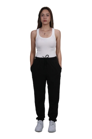 Kadın Modal Kumaş Siyah Jogger Pantolon Siyah