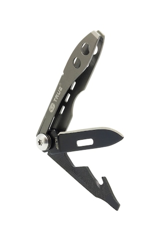 True Utility 584K Tweezer Tool Kamp Çakı Gümüş - Siyah