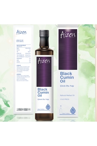 Aizen Black Cumin Oil Çörek Otu Yağı 250 ML