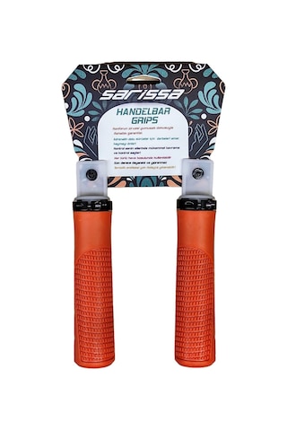 Sarissa Pvc Elcik Ergonomik Destekli Yapı Kolay Kavrama Kaymaz Bisiklet Elciği Turuncu