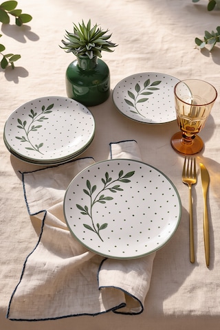 Keramika Botanica Pasta Tabağı 20 Cm 4 Adet 23681-83 Çok Renkli