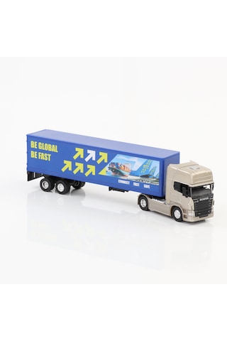 Welly 1:64 Ölçek Metal Kafalı Scania Dorseli Tır