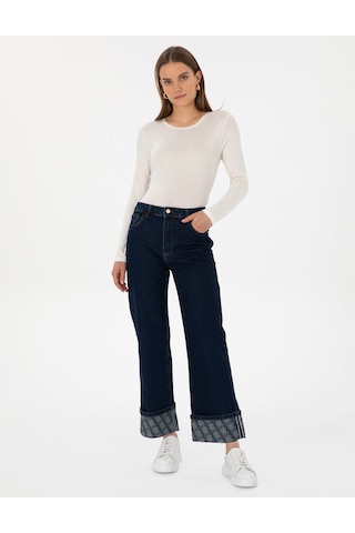 Pierre Cardin Kadın Koyu İndigo Pantolon Jean 50314121-vr089 Koyu İndigo