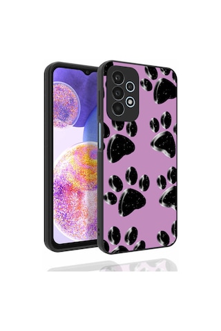 Zore Galaxy Uyumlu A23 Kılıf Desenli Kamera Korumalı Parlak Nora Kapak - No3 No3