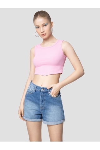 LOFT Crop Kadın Atlet Lf2031991 Q1.v1 Pembe
