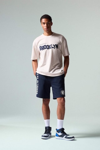 Defacto Nba Brooklyn Nets Kısa Kollu Tişört G0916ax26smbg277 Bej-bg277